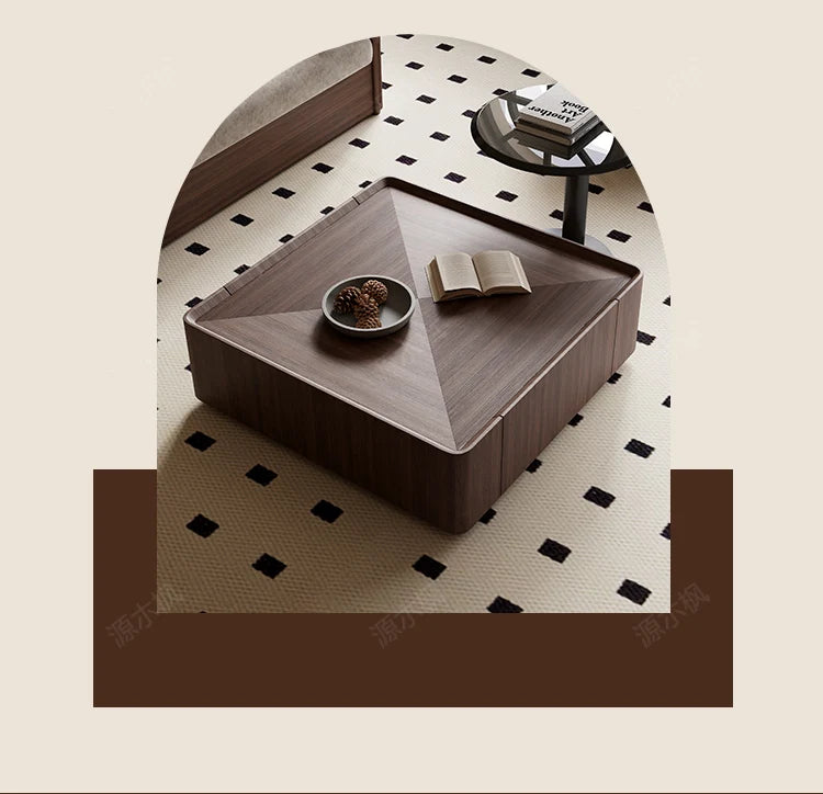 Table basse bois pour hôtel ou maison de luxe -