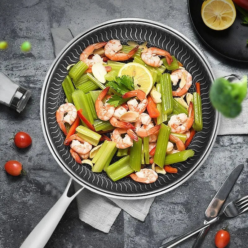Poêle inox wok magnifique -