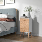 Table de nuit design moderne rustique -