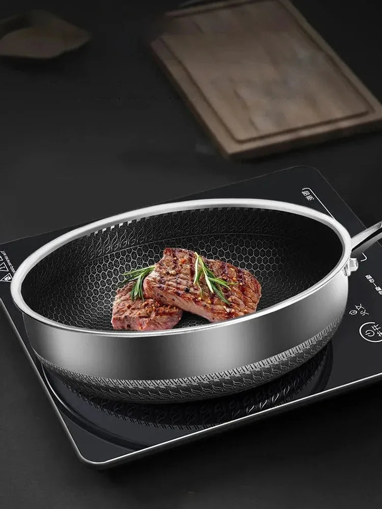 Poêle inox wok magnifique -