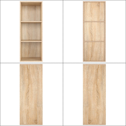 Étagère blanche 3 cube en bois 30x30x80cm -