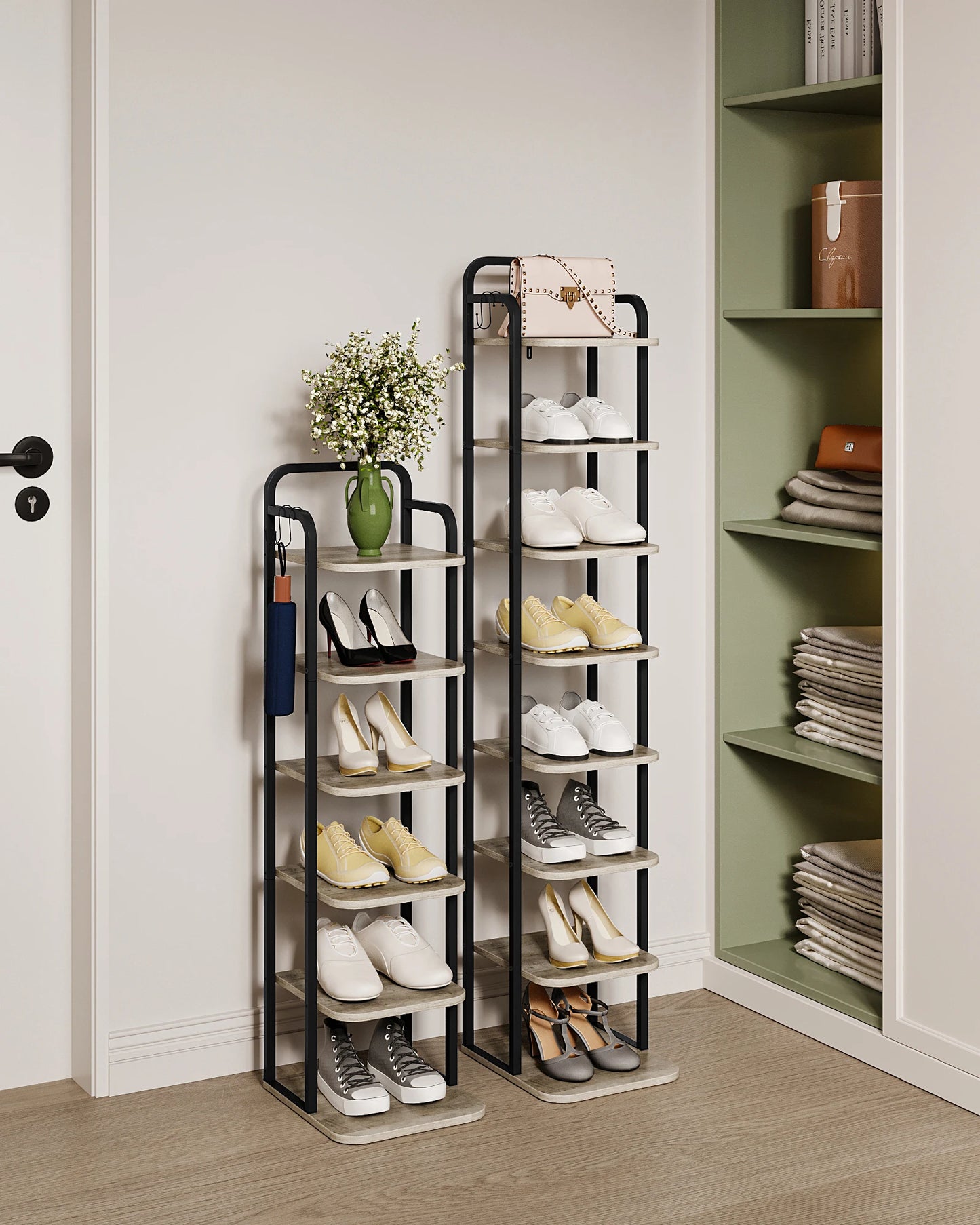 Étagère chaussures verticale tendance -