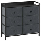 Meuble de rangement 6 tiroirs moderne - Gris Meuble de rangement