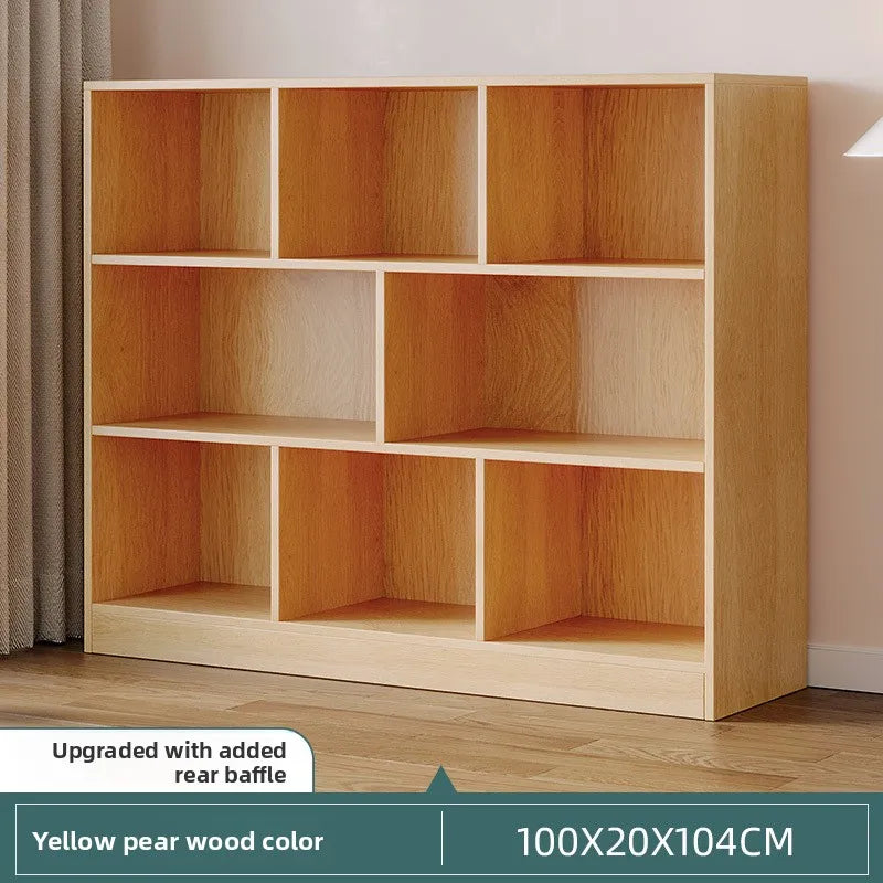 Meuble de rangement salle de bain pas cher multi compartiments - J-100CM Jaune