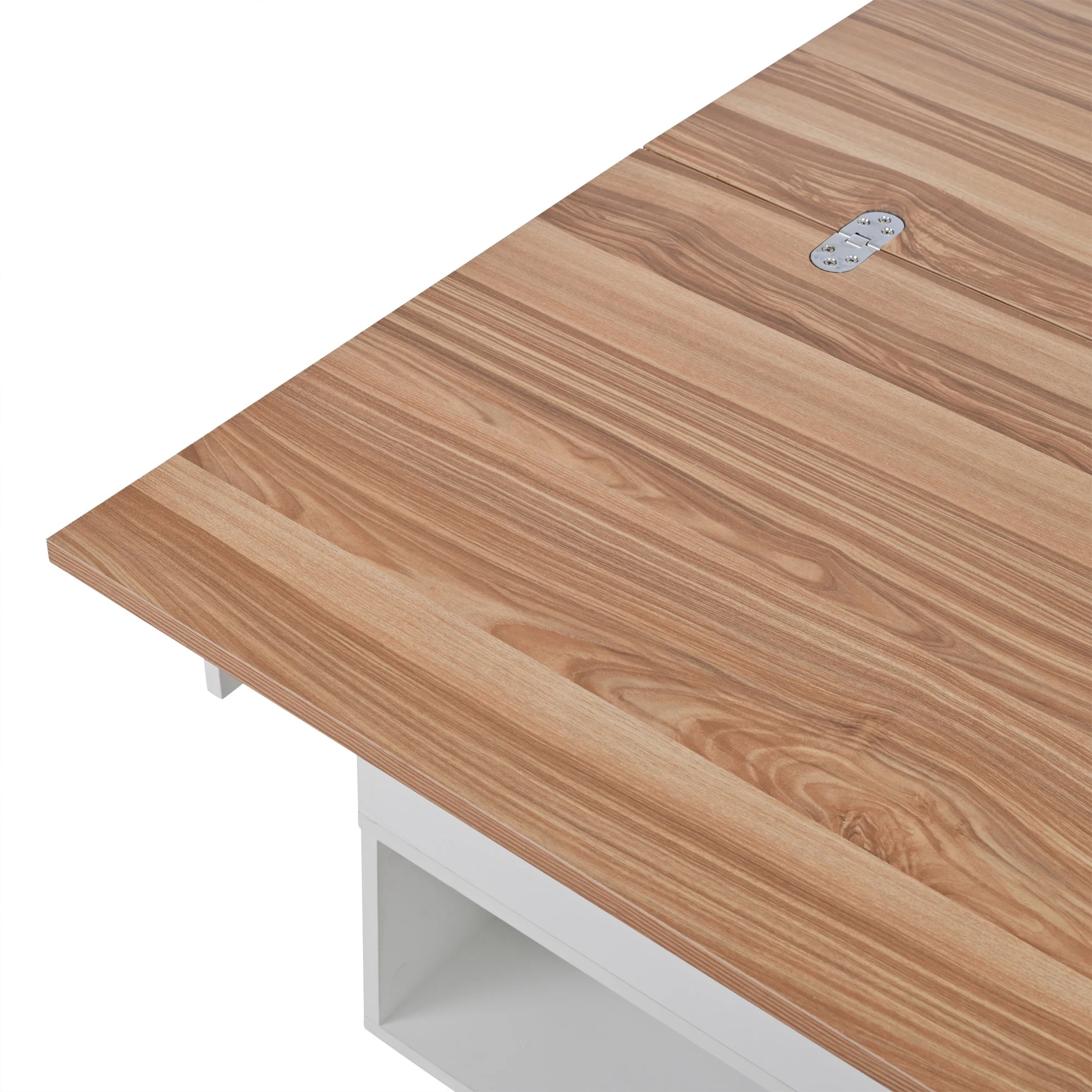 Table basse bois avec tiroirs rectangulaire et plateau soulevable -