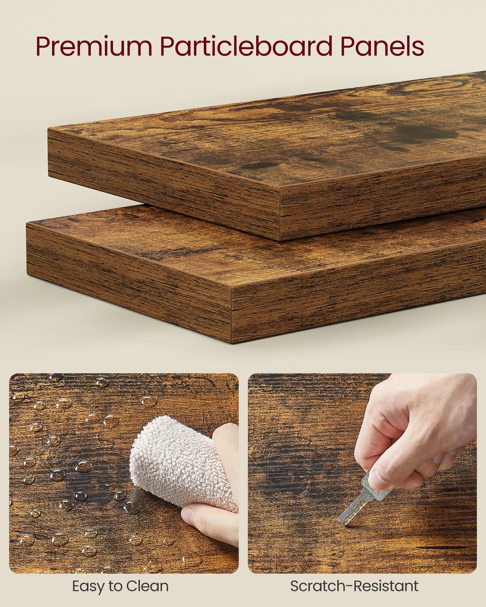 étagère murale d'angle géométrique 5 niveaux -