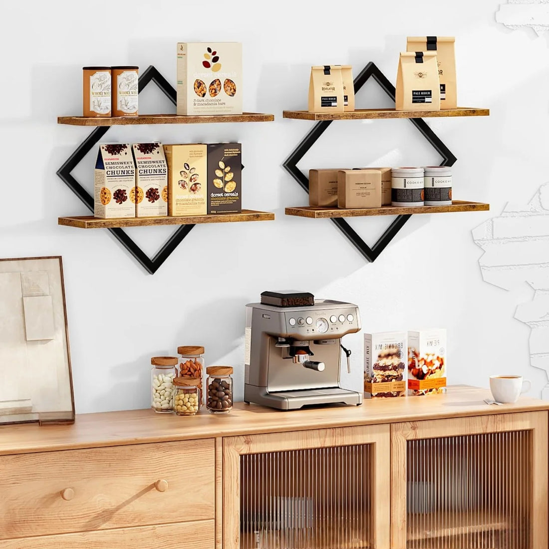 étagère murale de cuisine set -