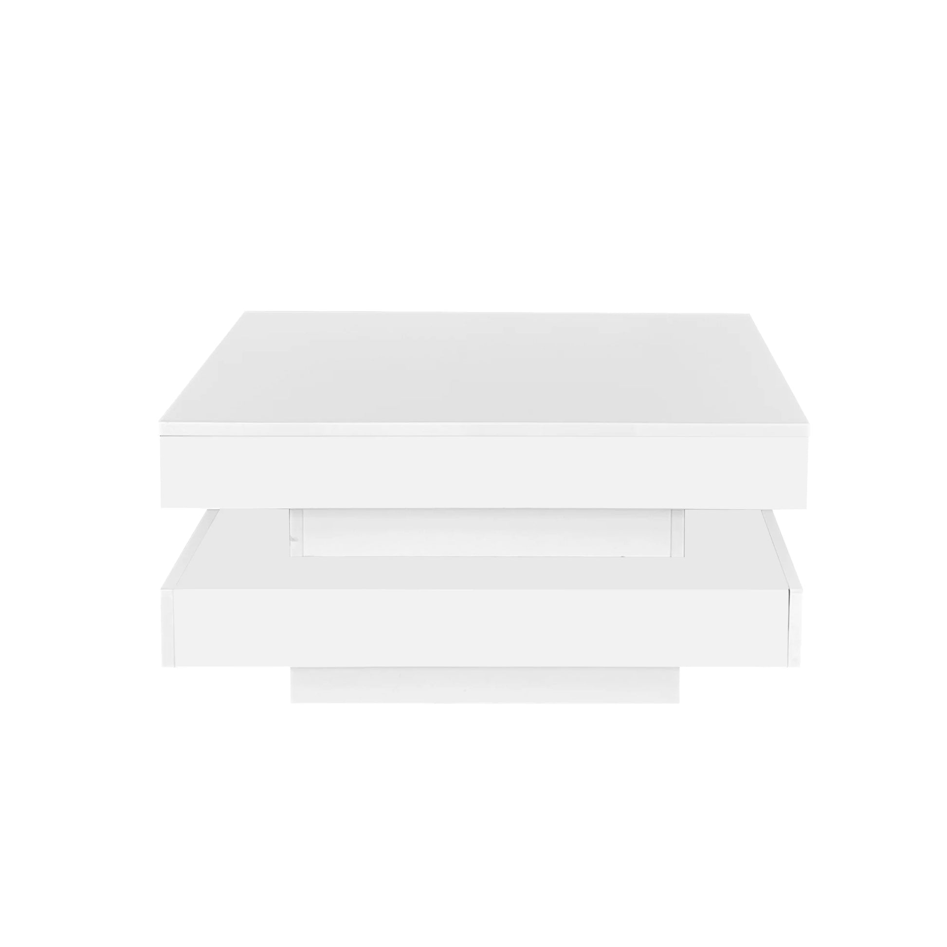 Table basse chic et moderne 70x70x36 cm - Blanc Table basse