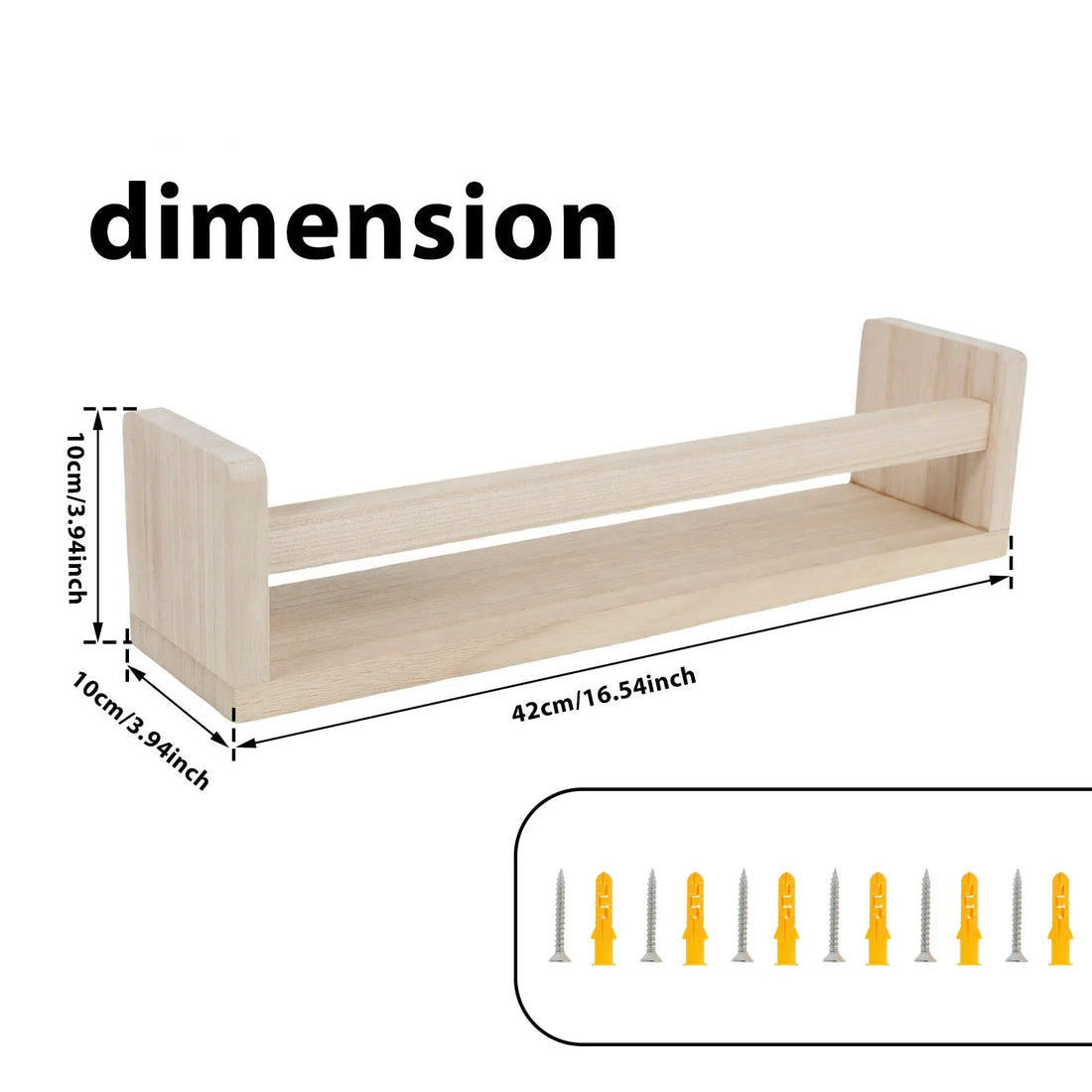 étagère murale bibliothèque 3Pcs -
