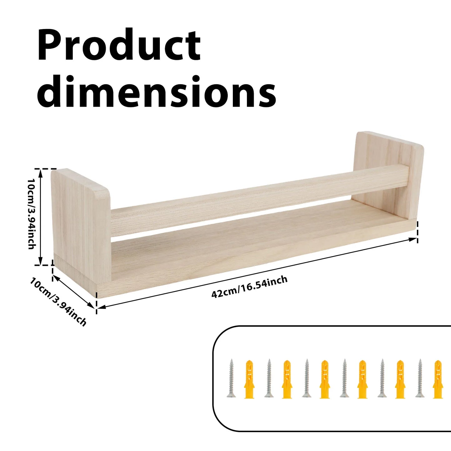 étagère murale bibliothèque 3Pcs -