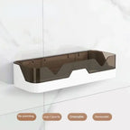 Étagère salle de bain plastique murale - Or ambré