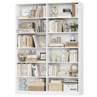 Étagère livre multifonction tendance 120x30x188.7cm - Blanc Étagère livre