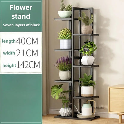 Étagère plante en bois massif pour balcon - CA