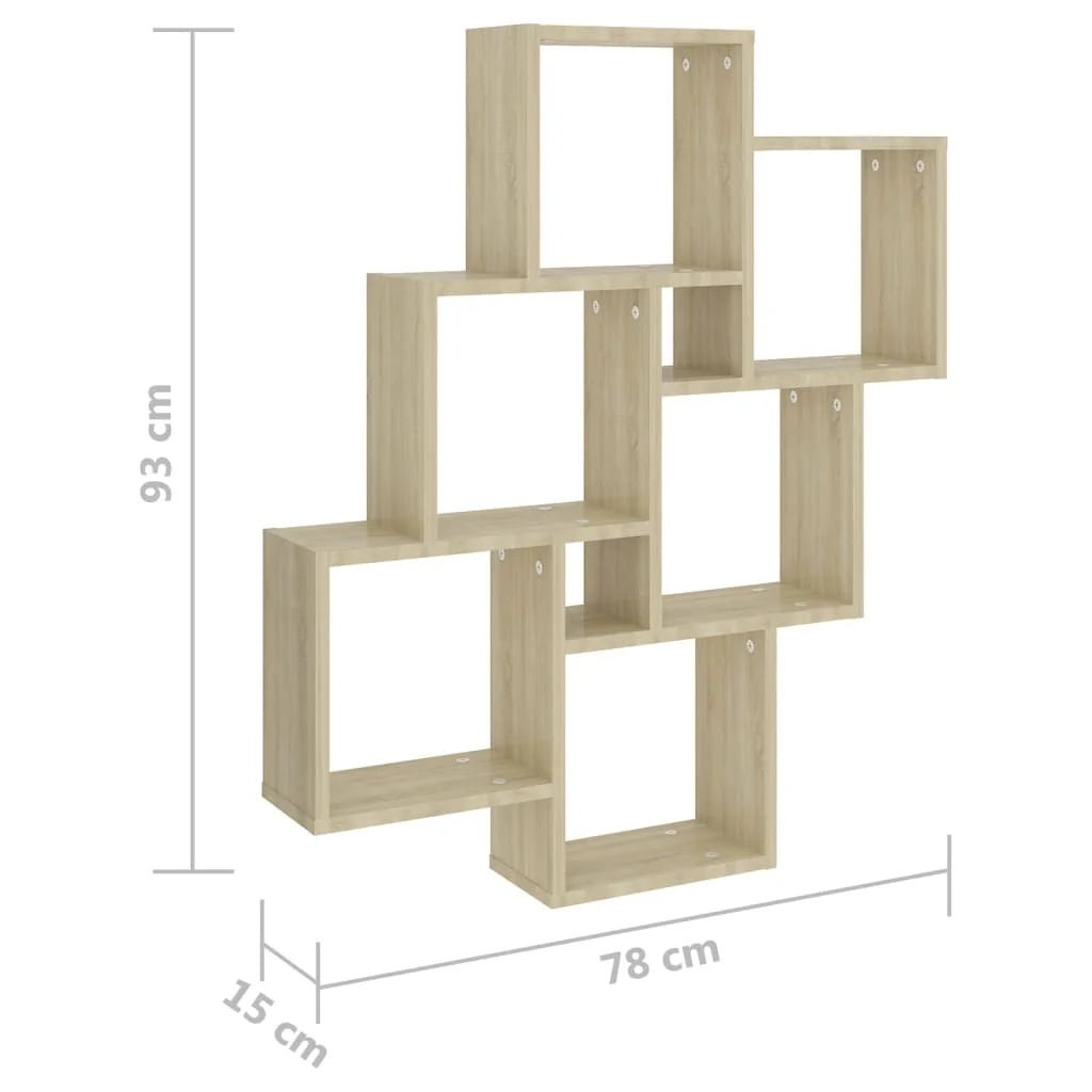 étagère murale design moderne 78x15x93 cm -