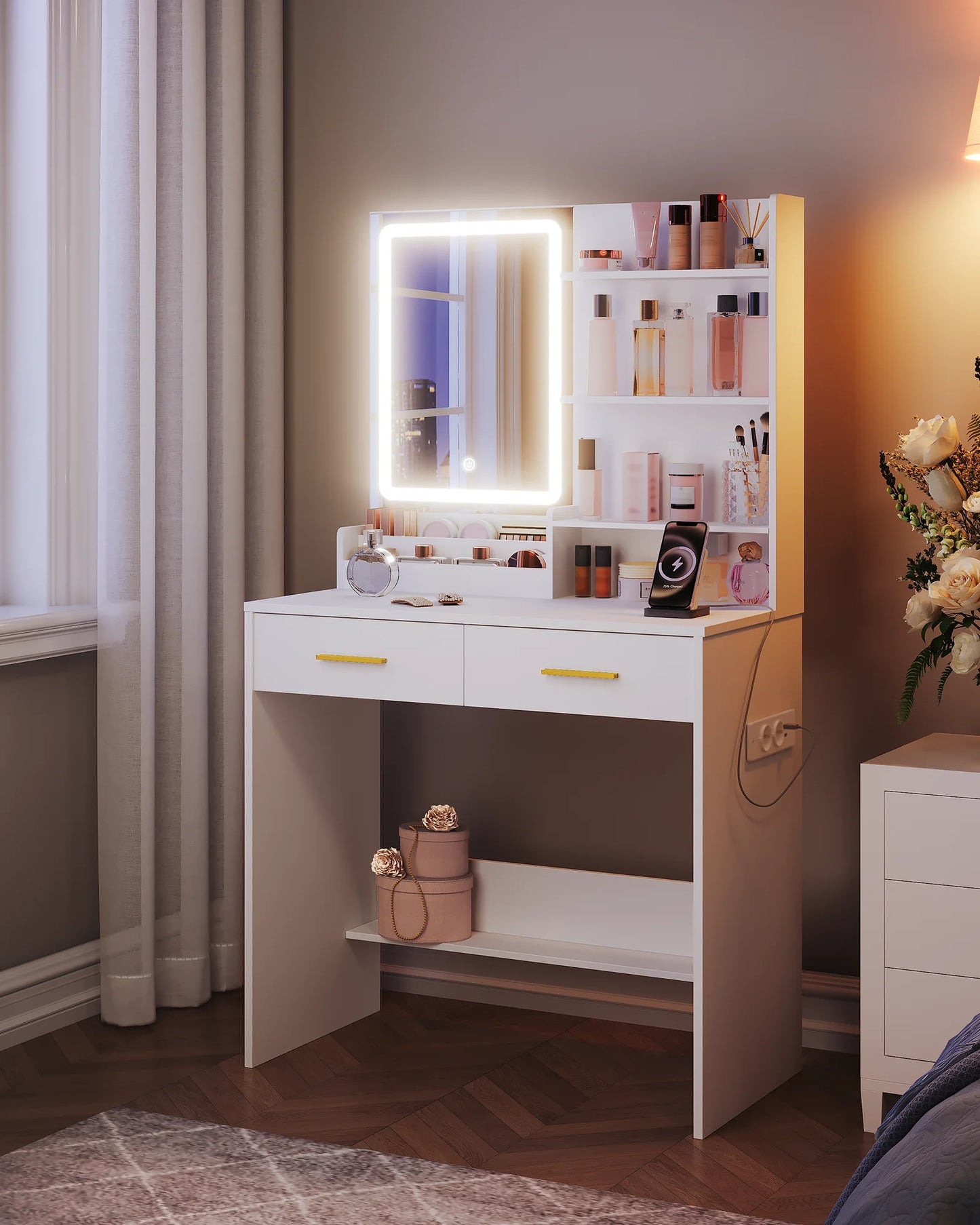 Petit Meuble de rangement pour chambre coiffeuse -