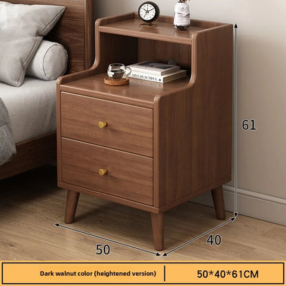 Table de chevet bois foncé de haute qualité - B