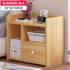 Table de nuit bibliothèque en bois - C - 43x26x40cm