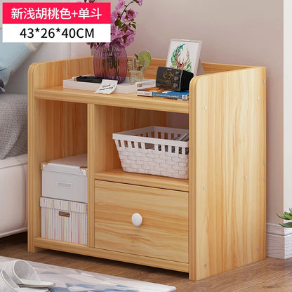 Table de nuit bibliothèque en bois - C - 43x26x40cm