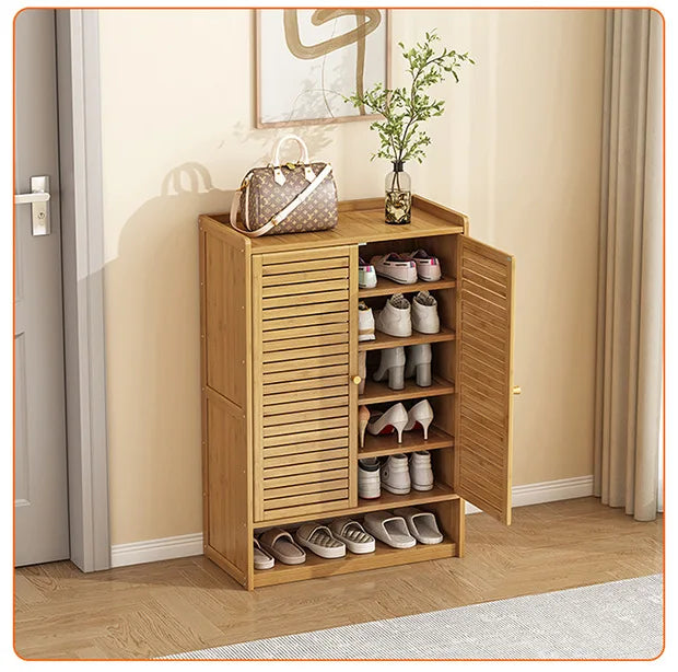 Meuble à chaussure à grande capacité avec tiroirs -