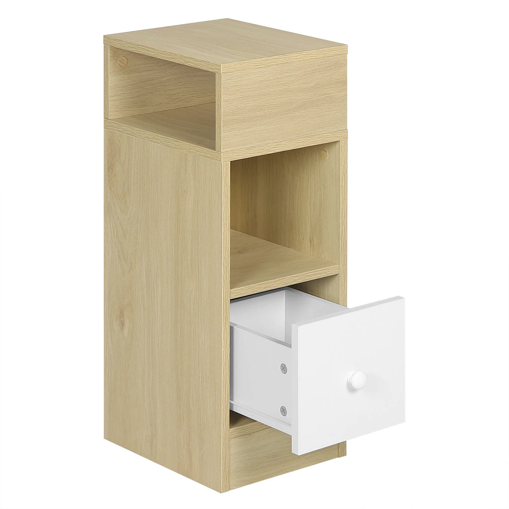 Table de chevet étroite 2 pcs pour chambre moderne -