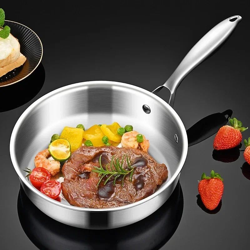 Poêle inox de petite taille de qualité -