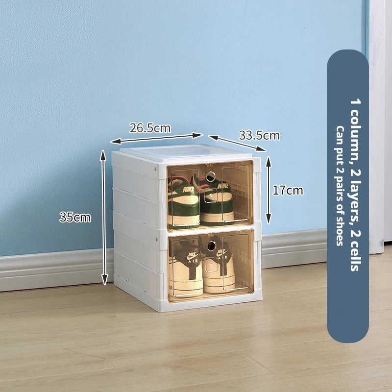 Meuble à chaussure haut minimaliste - 2 couches