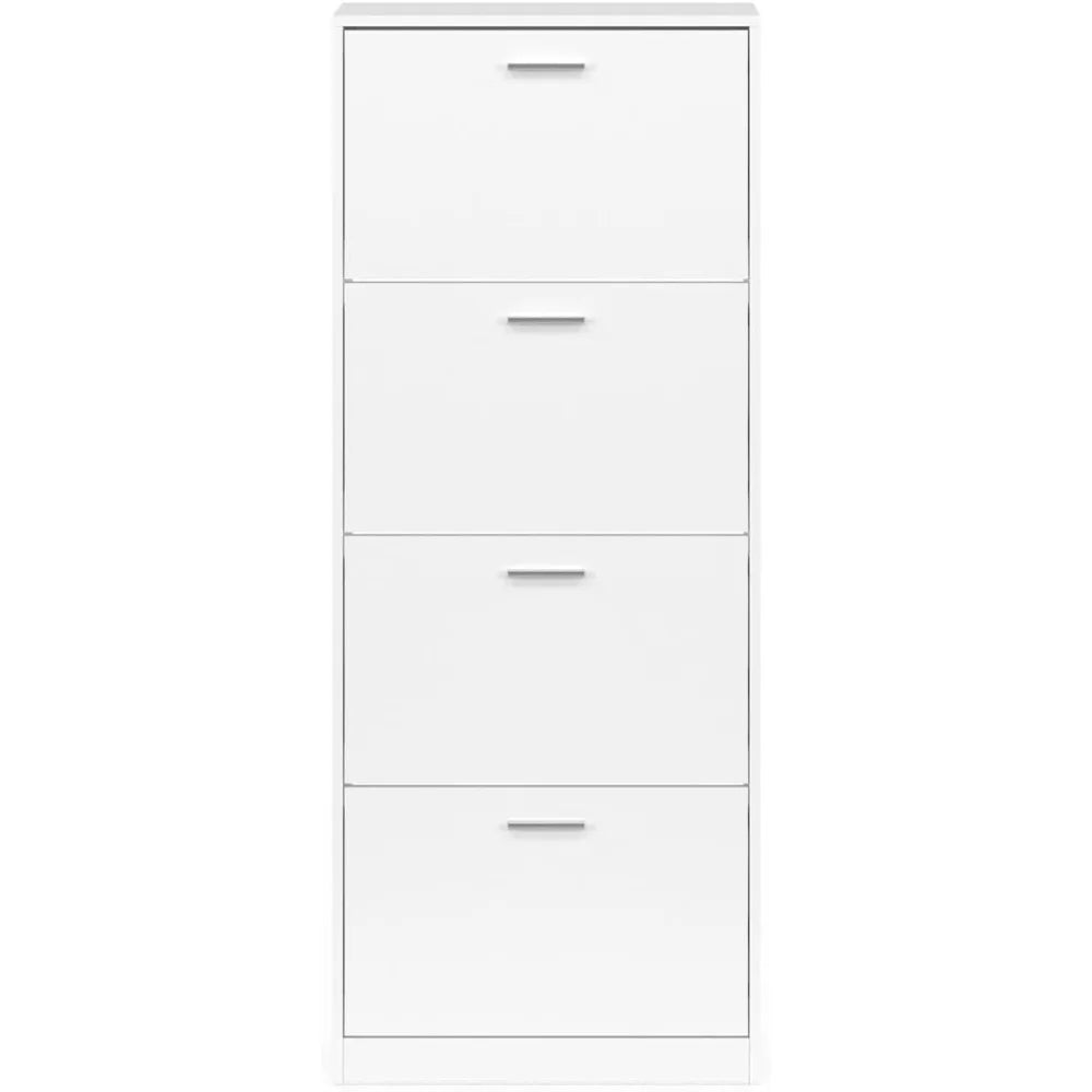 Étagère chaussures haute de luxe blanche pour chambre ou entrée -