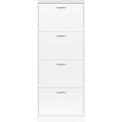 Étagère chaussures haute de luxe blanche pour chambre ou entrée -