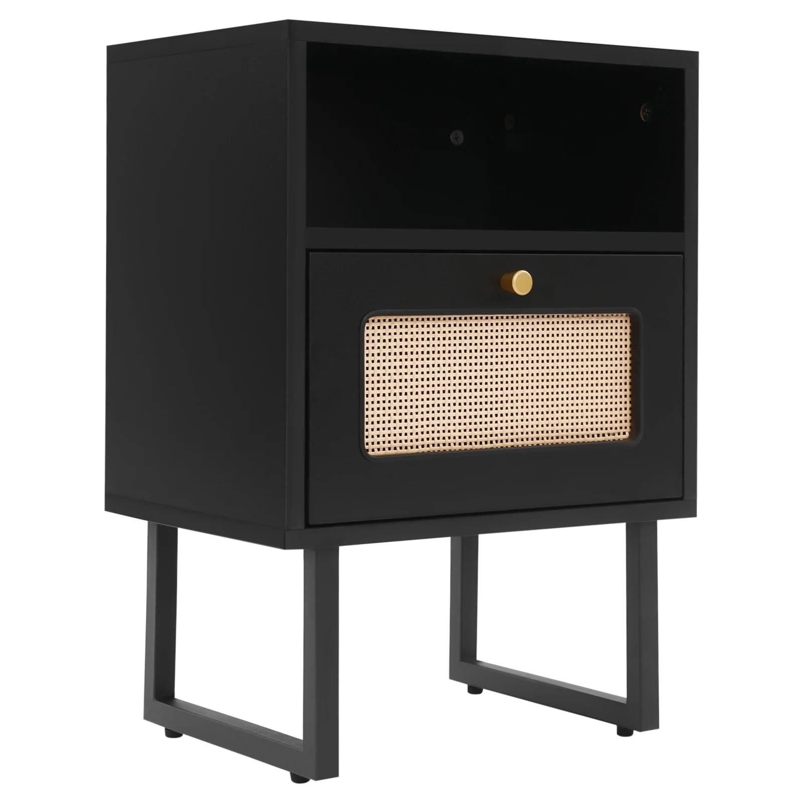 Table de nuit rotin robuste -