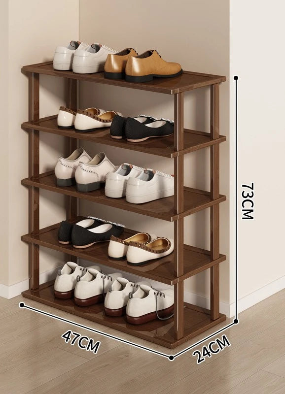 Meuble à chaussure sous escalier - Marron 5 couches 47cm