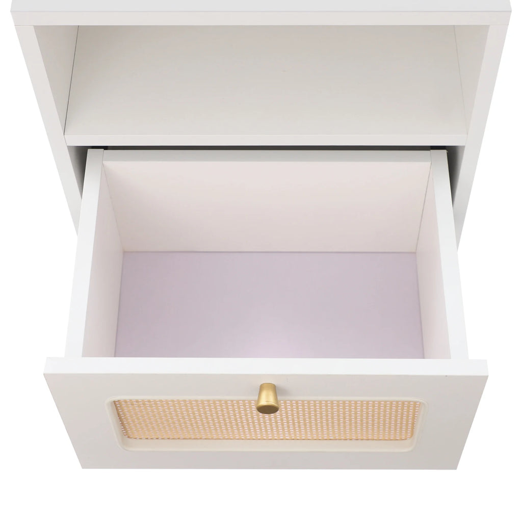 Table de nuit rotin robuste -