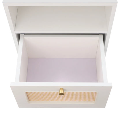 Table de nuit rotin robuste -