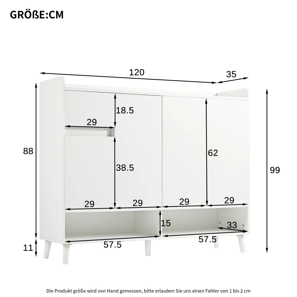Meuble à chaussure avec grande espace de rangement - 120*99*35 cm -