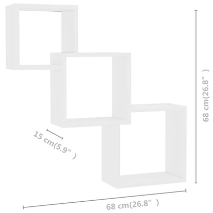étagère murale cube à 3 niveaux -