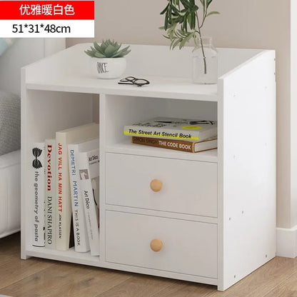 Table de nuit bibliothèque en bois - AB - 51x31x48cm