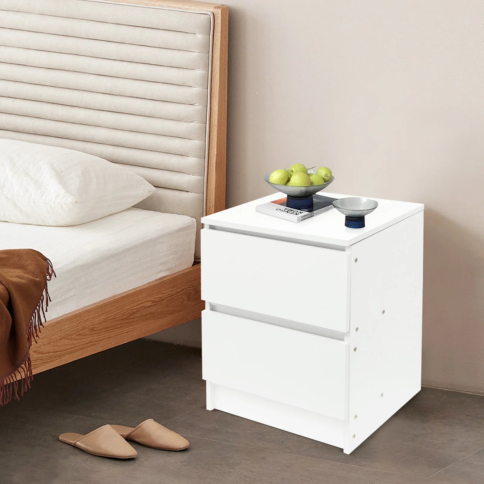 Table de nuit en bois premium 32x30x41cm -