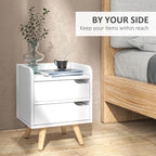 Table de nuit multifonctionnelle blanche -