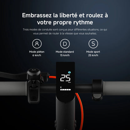Trottinette électrique Xiaomi Scooter 4 Lite confortable de vitesse 25 km/h max