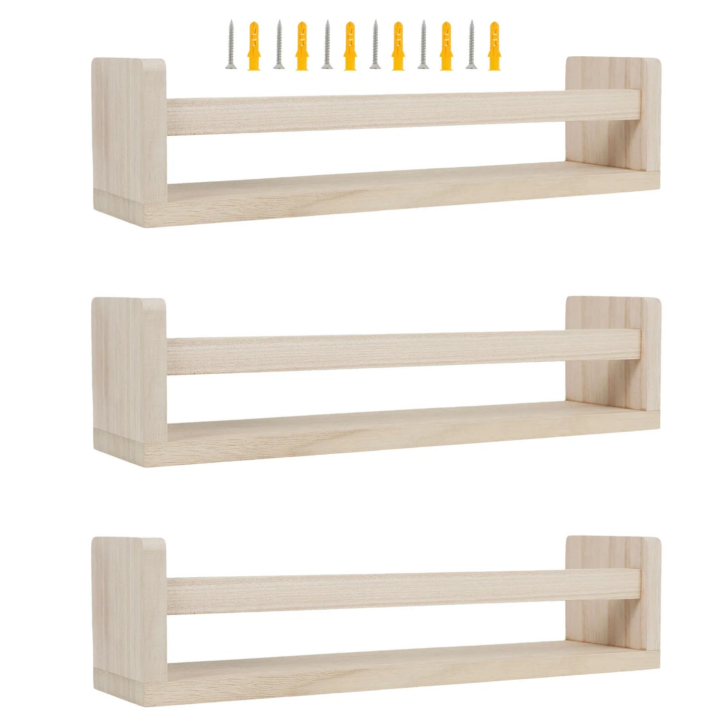 étagère murale bibliothèque 3Pcs - A