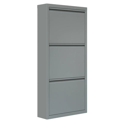 Étagère chaussures solide de 50x106x15cm - Gris 50x106x15cm Étagère chaussures