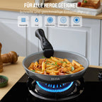 Poêle céramique - un ensemble à poignée amovible -