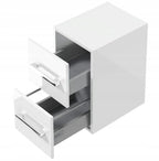 Étagère salle de bain blanche avec tiroirs 30x40x50cm - Blanc