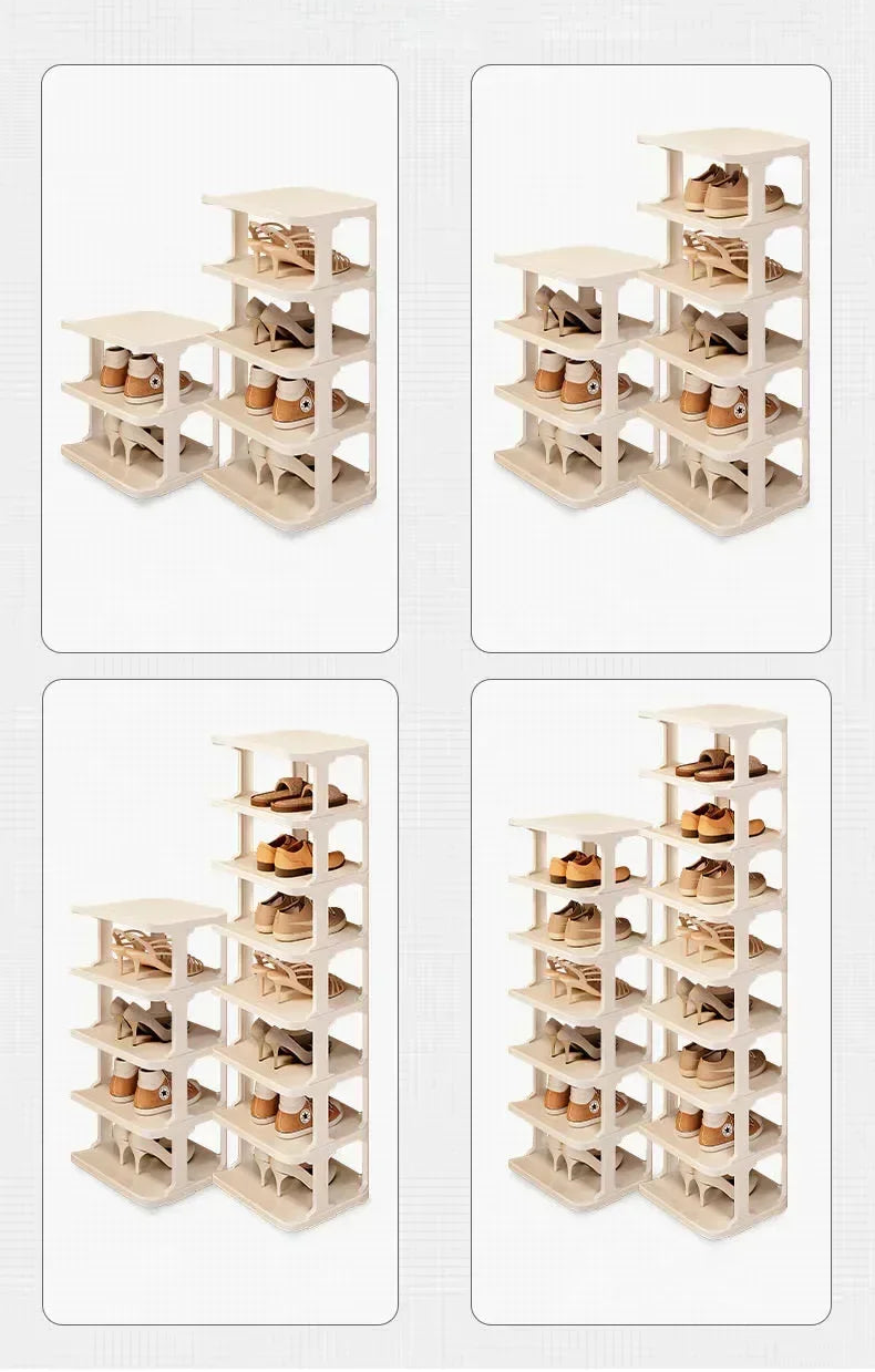 Meuble à chaussure blanc simple et moderne -