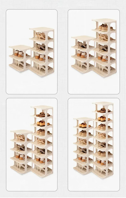 Meuble à chaussure blanc simple et moderne -