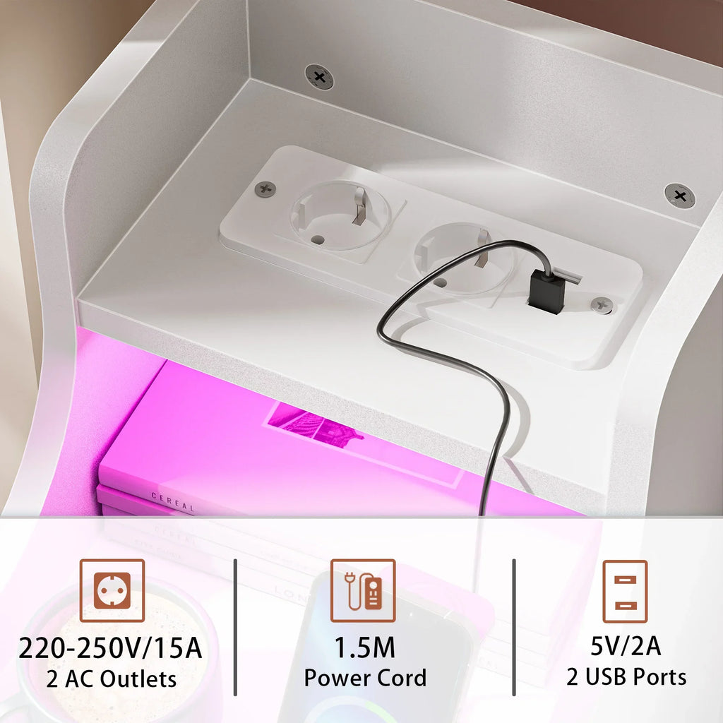 Mini table de chevet compacte - 1Pc -