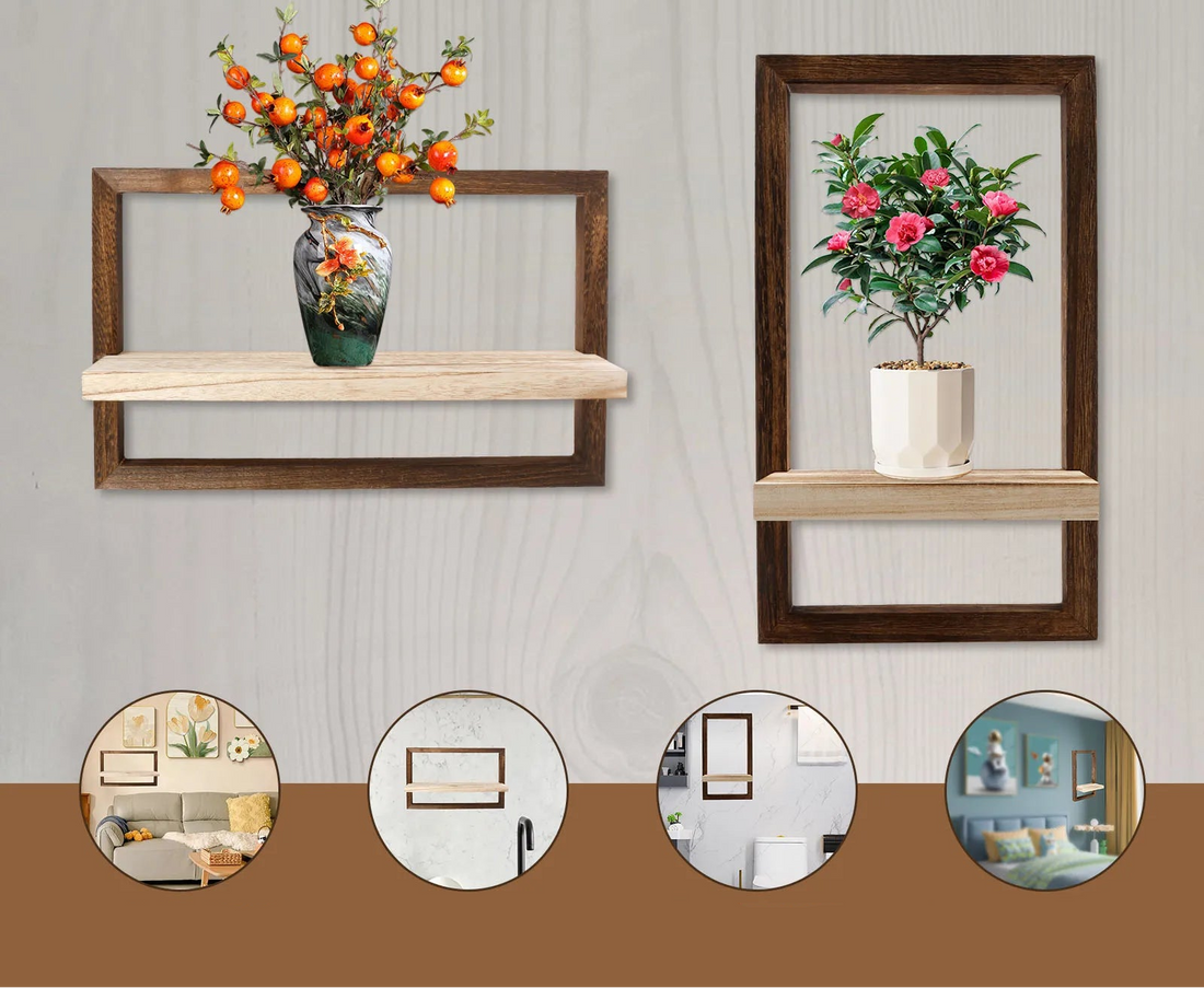 étagère murale carré 2 Pcs -