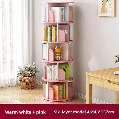 Étagère livre en bois rotatif - AE