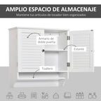 Meuble salle de bain simple blanc 60x23x60cm -