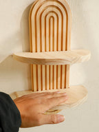 étagère bois ancien 1 pièce bohoo -