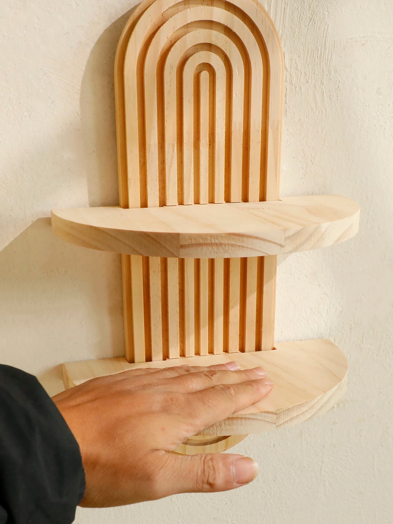 étagère bois ancien 1 pièce bohoo -